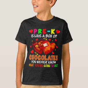 Pre-k Funny Box Of Chocolates Valentine's Day Teac T-Shirt
