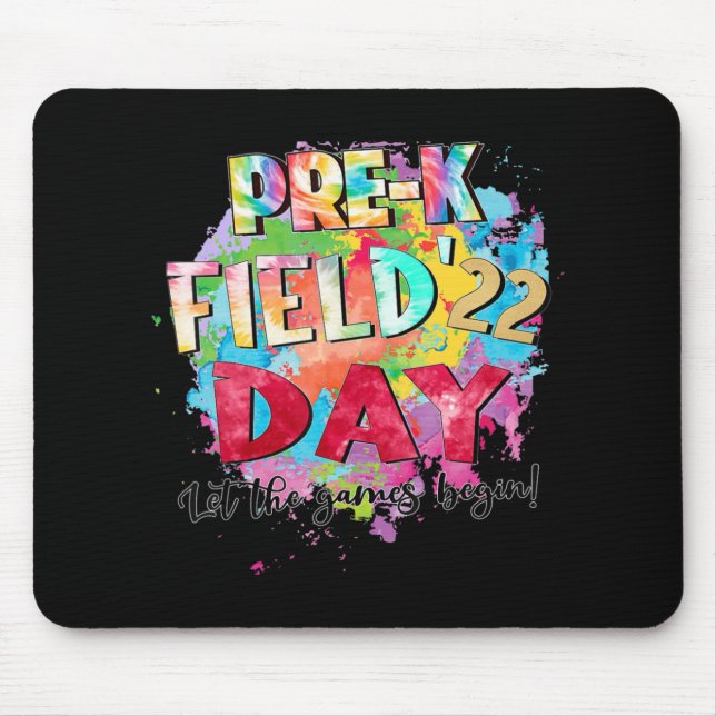 Pre-K Grade Field Day 2022 Let The Games Begin Kid Mouse Pad (Front)