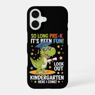 Pre K Graduate Kindergarten Dinosaur T Rex iPhone 16 Case