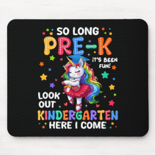 Pre-k Graduation 2025 Unicorn Girl Kindergarten He Mouse Pad
