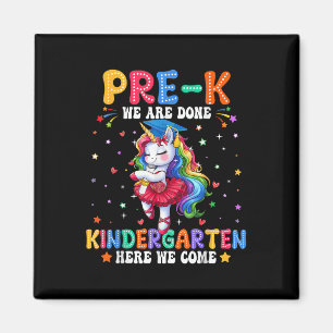 Pre-k Graduation 2025 Unicorn Girls Preschool Grad Magnet