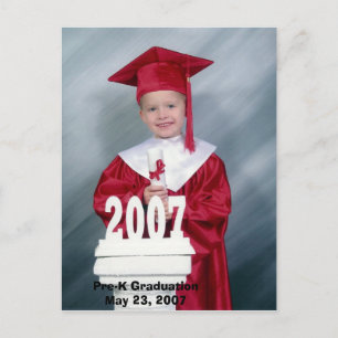 Pre-K Graduation Announcement Postcard