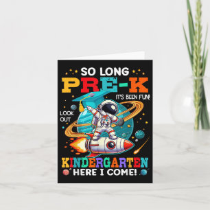 Pre-k Graduation Funny Preschool Graduate Boys Gir Card