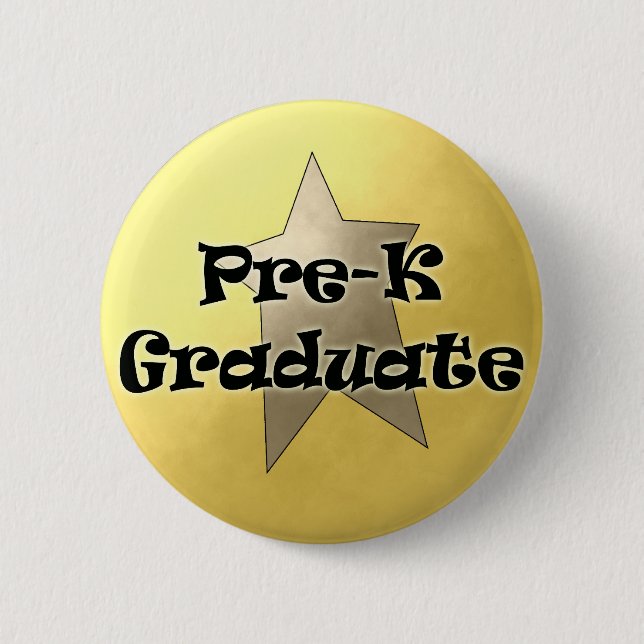 Pre-K Graduation Gifts 6 Cm Round Badge (Front)