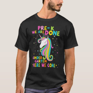 Pre-K Graduation Magical Unicorn KINDERGARTEN Here T-Shirt