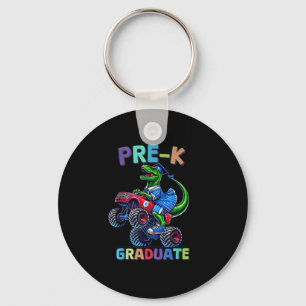 Pre-k Graduation Monster Truck Dinosaur Boys Kids Key Ring