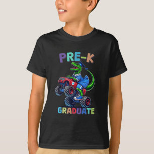Pre-k Graduation Monster Truck Dinosaur Boys Kids T-Shirt