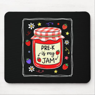 Pre-k is jam strawberry pre-k teacher girls kids mouse pad