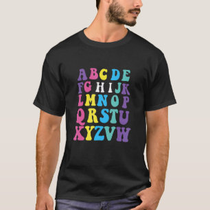 Pre K Kindergarten Hi Alphabet Back To School Teac T-Shirt