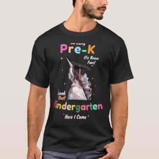 Pre-K Kindergarten Unicorn Graduation  College Hig T-Shirt