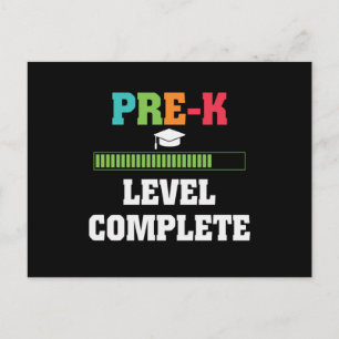 Pre-K Level Complete Back to School Video Gamer Postcard