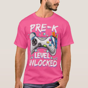 Pre K Level Unlocked Video Game Back to School Boy T-Shirt