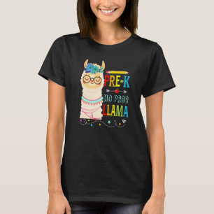 Pre K No Prob Llama Back To School First Day 1 T-Shirt