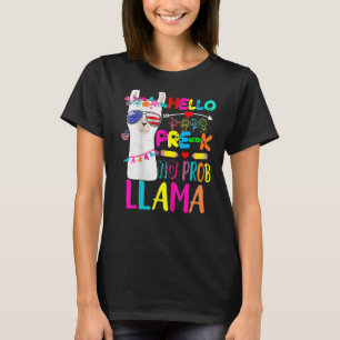 Pre k No Prob Llama Pre k Teacher   T-Shirt