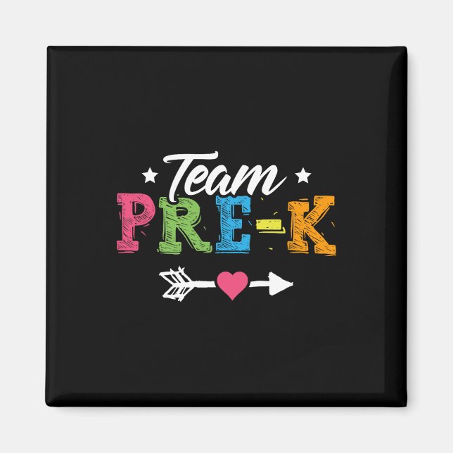 Pre-k Preschool Teacher Student Back To School  Magnet (Front)
