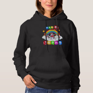 Pre K Squad Dabbing Unicorn Girls Kids Back To Sch Hoodie