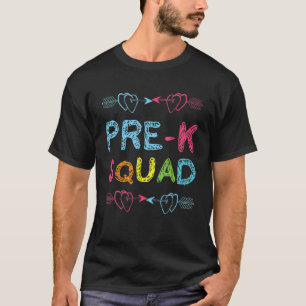 Pre K Squad Preschool Teacher Back To School T-Shirt