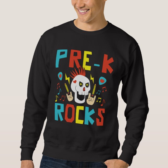 Pre K Teacher Appreciation Back to School Preschoo Sweatshirt (Front)