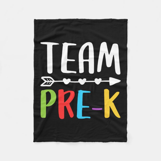 Pre-k Teacher Back To School  Fleece Blanket (Front)