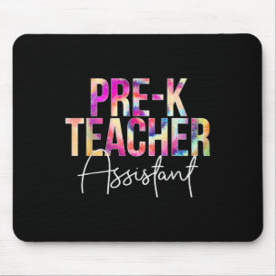Pre-k Teacher Istant Tie Dye Back To School Apprec Mouse Pad