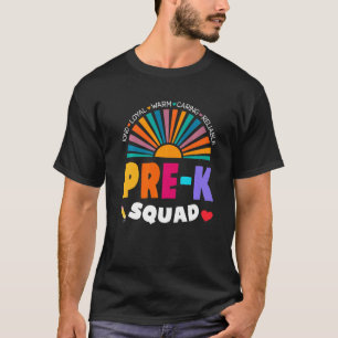 Pre K Teacher Squad Back To School First Daycare S T-Shirt