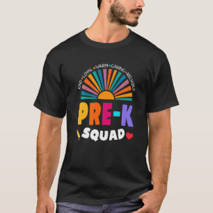Pre K Teacher Squad Back To School First Daycare S T-Shirt
