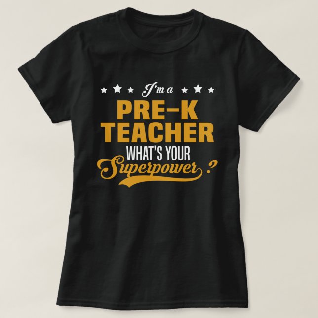 Pre-K Teacher T-Shirt (Design Front)