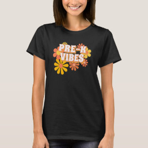 Pre K Teacher Team Back To School First Day Retro  T-Shirt