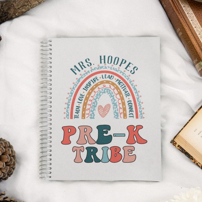  Pre-K Tribe Teacher Personalized Gift Rainbow Notebook (Creator Uploaded)