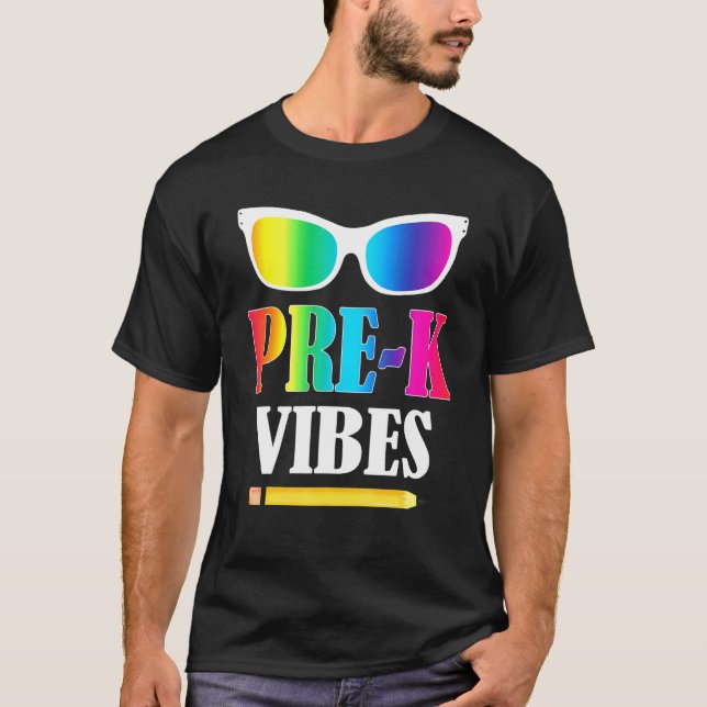 Pre-K Vibes Back To School T-Shirt (Front)