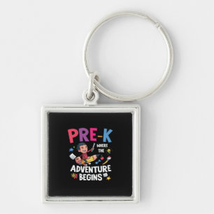 Pre Kindergarten Adventure Begins Key Ring