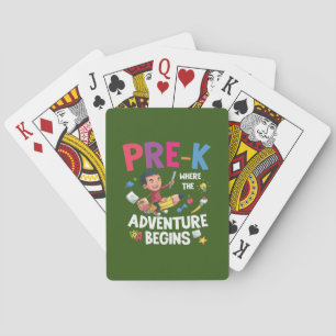 Pre Kindergarten Adventure Begins Playing Cards