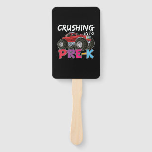 Pre Kindergarten Crushing Into Pre Kindergarten Hand Fan