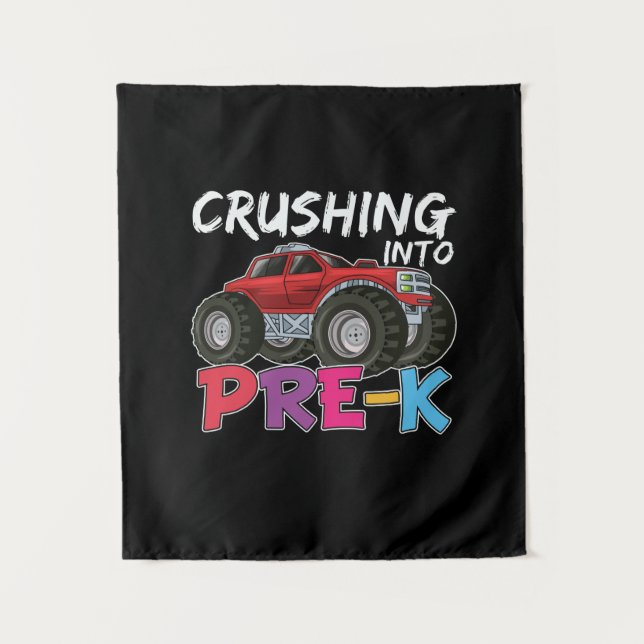 Pre Kindergarten Crushing Into Pre Kindergarten Tapestry (Front)