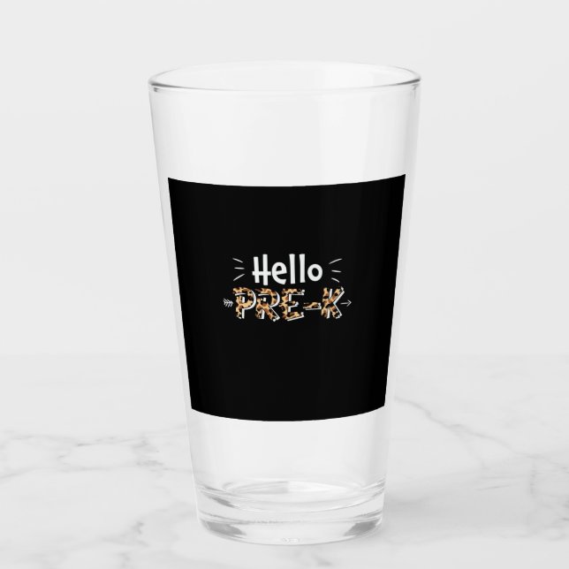 Pre Kindergarten Hello Pre Kindergarten Leopard Glass (Front)