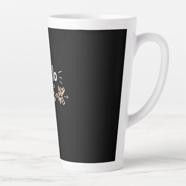 Pre Kindergarten Hello Pre Kindergarten Leopard Latte Mug (Right)
