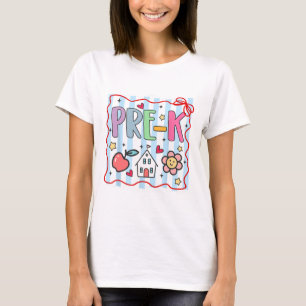Pre Kindergarten Pre-k Teacher Girl Boy First Day T-Shirt