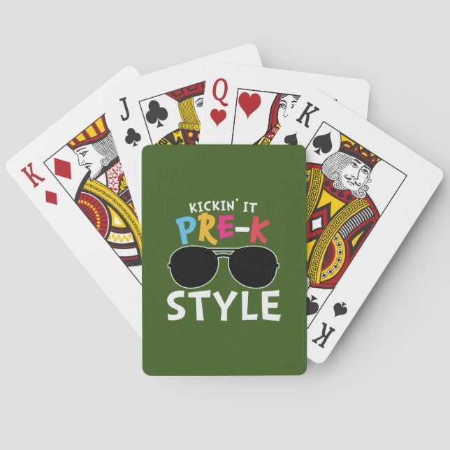 Pre Kindergarten Pre Kindergarten Style Playing Cards (Back)