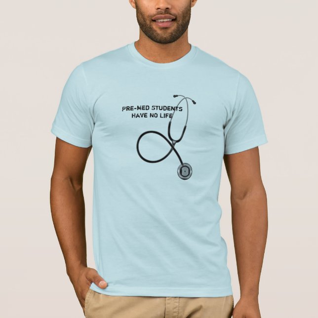 Pre-Med Student Stethoscope Men's T-Shirt (Front)