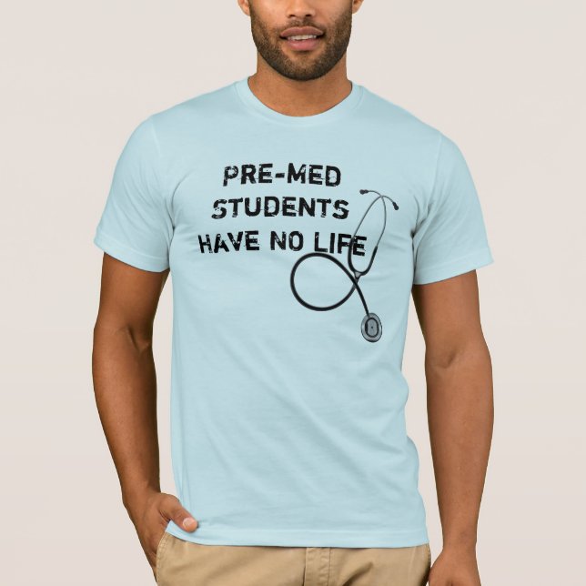 Pre-Med Student Stethoscope Men's T-Shirt (Front)