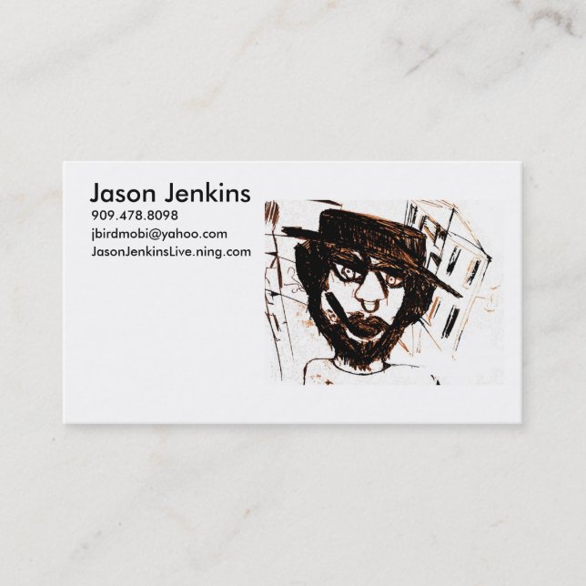 PRE MISSION THOUGHT WHITE BUSINESS CARD (Front)