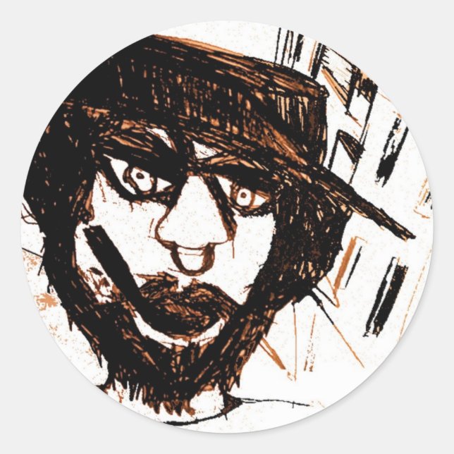 PRE MISSION THOUGHT WHITE CLASSIC ROUND STICKER (Front)