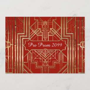Pre-Prom invitation, Quinceanera,Gatsby V3 Invitation