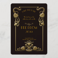 Pre PromJunior, Great Gatsby, Gold, black