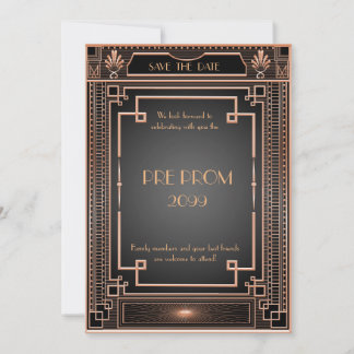 Pre PromJunior, Great , Gold,black Save The Date