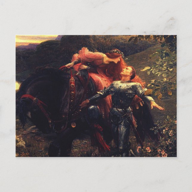 Pre Raphaelites - La Belle Dame Sans Merci Postcard (Front)