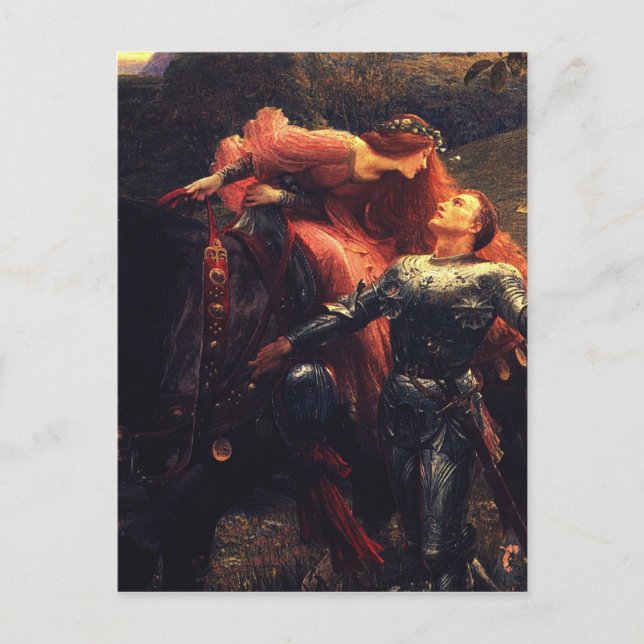 Pre Raphaelites - La Belle Dame Sans Merci Postcard (Front)