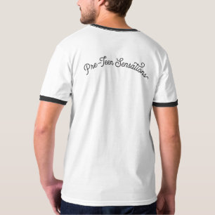 Pre-Teen Sensations Ringer Unisex T (Black/White) T-Shirt