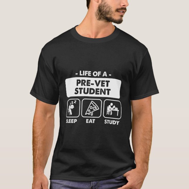 Pre-Vet Major Student Gift T-Shirt (Front)