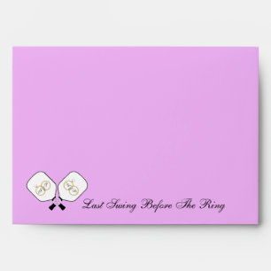 Pre-Wedding Pickleball Lavender Personalised Note Envelope